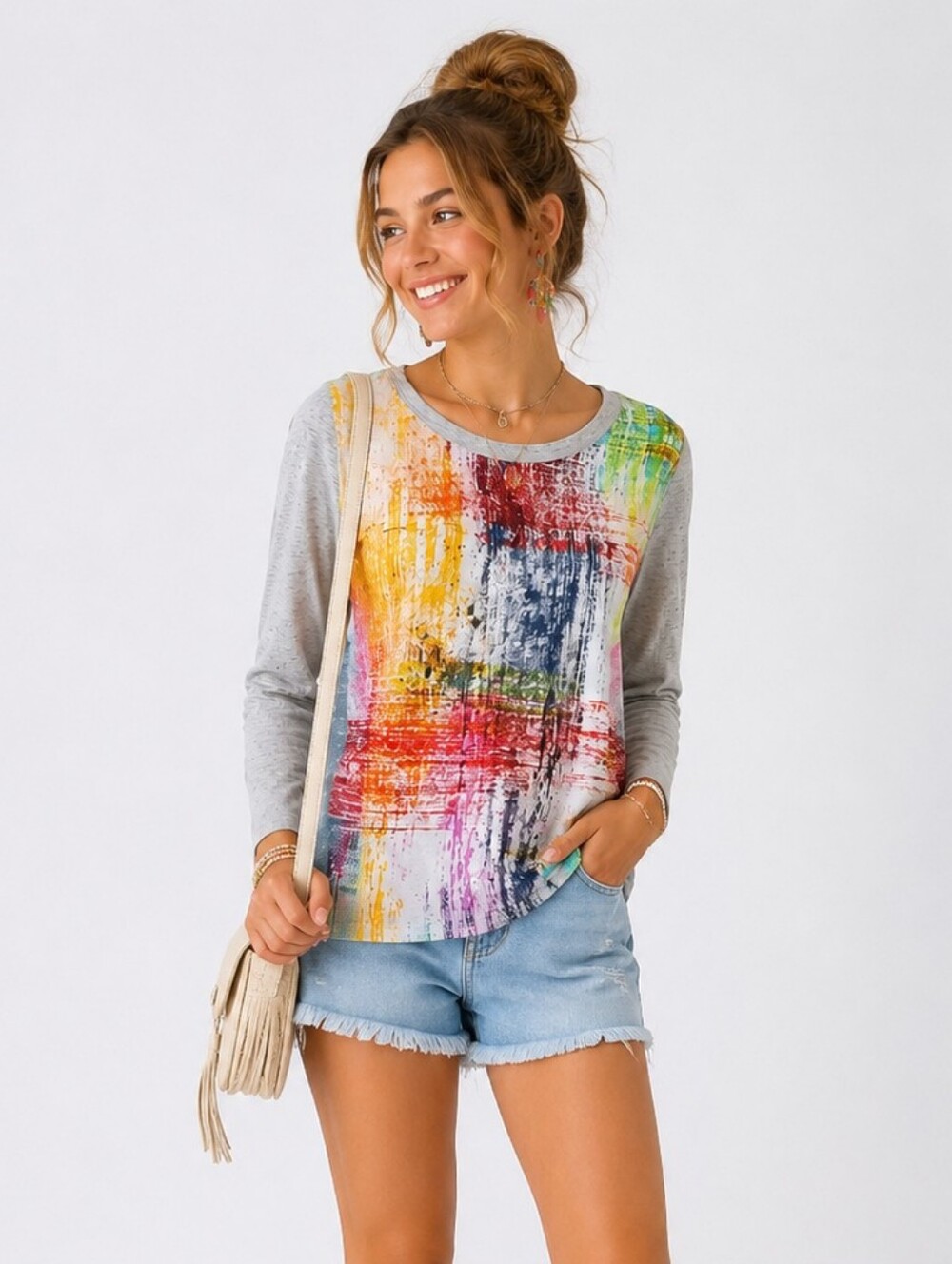 Teen Vogue For Mstylelab Artsy Sweater Top